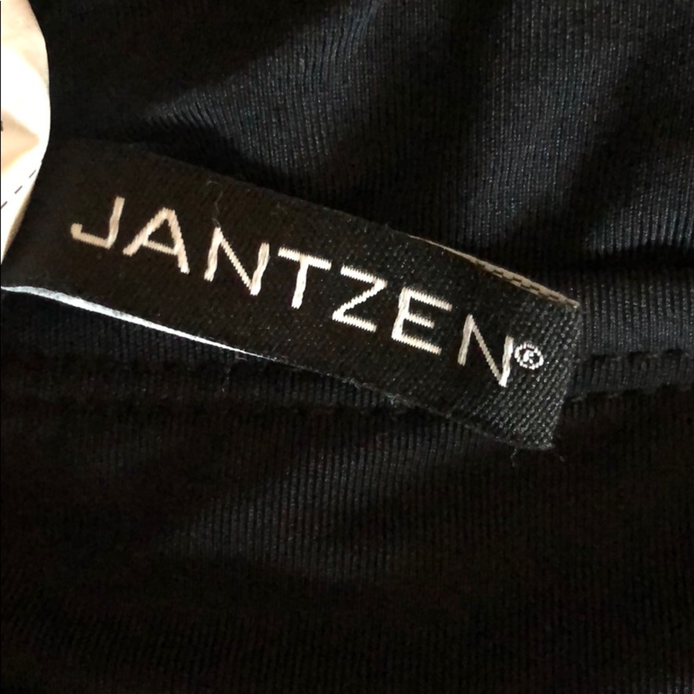 One piece full coverage all Black bathing suit - Picture 4 of 4